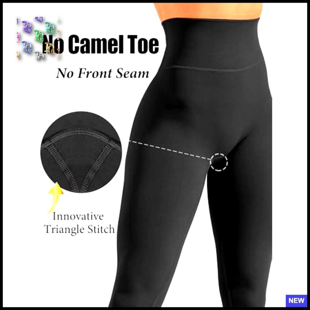 Buttery Soft Leggings Tummy Control Butt Lifting No Front Seam Gym Yoga - Picture 5 of 7